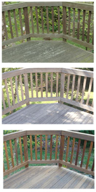 Composite - Corner Deck Mildew, Cleaned and Sealed