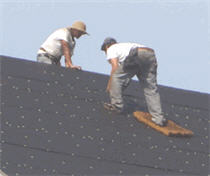 Re-Roofing A Steep Ridge